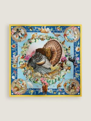 Faune et Flore du Texas forever scarf 90 | Hermès Macau SAR